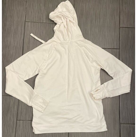 Athleta Pinnacle Criss Cross Hoodie White Size XS Activewear RN 54023 - Picture 4 of 6